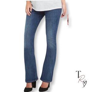 GAP Maternity Baby Boot Side Panel Jeans Medium Indigo Blue Denim Size 4